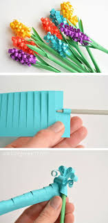 How To Make Paper Hyacinth Flowers Paper Flowers Diy Flower Crafts Spring Crafts