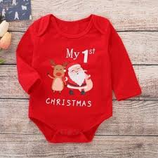 Daily Deals For Moms Patpat Christmas Bodysuit Romper Outfit Long Sleeve Romper