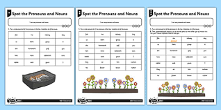 It is used when something or a person has been mentioned before. Spot The Pronouns And Nouns Differentiated Worksheets Pack