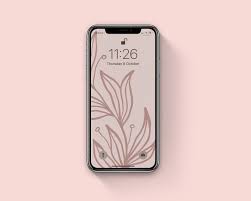 Free for commercial use ✓ no attribution required . 5 Blush Pink Botanical Iphone Wallpapers Dusty Pink Aesthetic Etsy