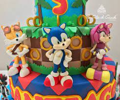 Sonic Cake Happy Birthday Santiago Www Tortedigiada Com Torte Compleanno
