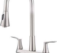 HOMELODY 2 Handles Kitchen Faucet with Pull Down Sprayer for ...