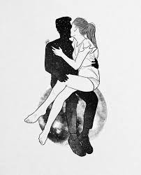 Take Me To The Moon Art Galaxy Love Black White Stars Space Universe Artwork Night Warm Beautiful Artistic Romantic Art Art Painting Love Couple