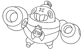 Dibujos De Brawl Stars Para Colorear Tick