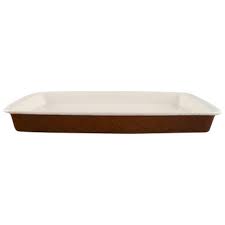 Le creuset cookware is pricey, but its cast iron and stoneware pieces can last for years, if not decades. Large Coq Oven Proof Tray In Glazed Stoneware By Stig Lindberg For Gustavsberg 1960s For Sale At Pamono