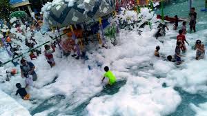 Usung Tema Winter Ourland Pengunjung Bisa Mandi Busa Sepuasnya Di Jop Tribun Jateng