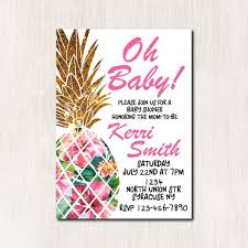 Tropical Pineapple Baby Shower Invitation Tropical Aloha Baby Etsy Pineapple Baby Shower Pineapple Baby Shower Invitation Pineapple Baby Shower Theme