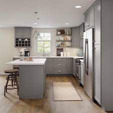 Check out our video review and demo of adding crown molding to your kitchen cabinets. Hampton Bay 0 75x96 In W Scribe Moulding In Gray Cm9601m Kg The Home Depot