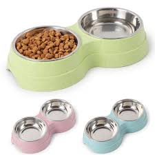 Make sure they goe out last thing at night and before they are left alone. Double Pet Bowls Dog Food Water Feeder Stainless Steel Pet Drinking Dish Feeder Cat Puppy Feeding Double Bowl Buy High Quality Double Pet Dog Food Water Feeder Bowls Pet Feeding Slow Food