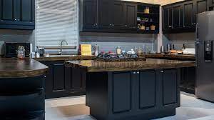 The uk's latest top fashioned kitchen designs include either a grey worktop or grey kitchen doors. 101 458 Black Wood Kitchen Photos Free Royalty Free Stock Photos From Dreamstime