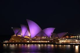 In Celebration Of International Day Of Peace The Sydney Opera House Was Lit Up In Violet On September 21 2015 This Colour Is Part Of The Worldwide Rainbow