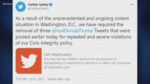 After close review of recent tweets from the. Twitter Ceo Jack Dorsey Explains Decision To Ban President Trump Kare11 Com