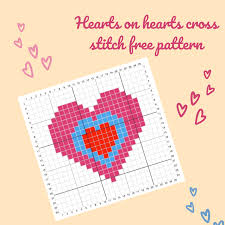 Dark feather silhouette watercolor cross stitch pattern hand | etsy. Keeping It Real Hearts On Hearts Cross Stitch Free Pattern