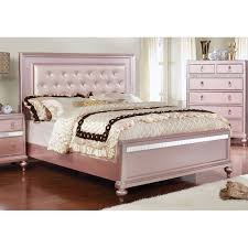 Abdullah Tufted Platform Bed Rose Gold Bedroom Bedroom Furniture Sets Gold Bedroom