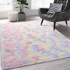 Maybe you would like to learn more about one of these? Amazon Com Ultra Soft Fluffy Area Rainbow Rug For Bedroom 4x6 Feet Fuzzy Shaggy Rugs For Living Room Decor Teen Girls Bedroom Decor Boys Baby Nursery Rug Kids Rug Home Modern Carpet Home