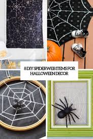 Create this awesome diy spider web using just a hula hoop, twine and some spray paint! 8 Diy Spiderweb Items For Halloween Decor Shelterness