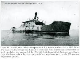 It is the most famous of the twelve concrete ships. Concrete Ship At Cape May Point Nj Image C 1926 One Of Mankinds Less Thought Through Moments Cape May Cape May Point Nj Shore