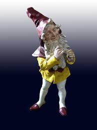 The spine may show signs of wear. Beautiful Large Gnome 1900 More Than 80 Cm Gnomes Elf Face Faeries Gardens