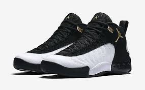 Jordan 12 Black And White Taxi Jordan Jumpman Pro Black White Gold Taxi Retro Basketball Sz 8 13 906876 032 White Basketball Shoes Sneakers Jordans For Men