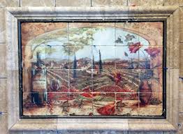 tre sorelle printed tile murals