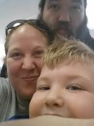 Delivering christmas cookies to church family