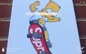 Free download 6ix9ine lilpump bartsimpson supreme calvinthebear. Bart Simpson Supreme New Tab Wallpapers Hd