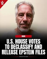 According to reports, we're one step closer to the Epstein client list  going public. The House just passed a bill 427-1 forcing the DOJ to release  all Epstein files. Trump initially called