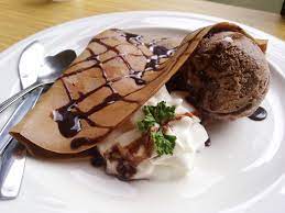 Chocolate Crepe With Chocolate Ice Cream By Sleepless Cafe Cute Desserts Chocolate Crepes Chocolate Ice Cream