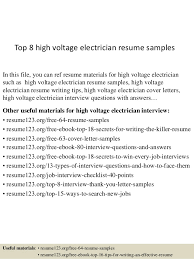 Find below a sample resume that can work for: Resume Examples Electrician Unforgettable Journeymen Electricians Resume Examples To Stand Out Unforgettable Apprentice Electrician Resume Examples To Stand Out Resume Example