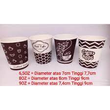Minuman dan makanan panas, seperti : Gelas Kertas Kopi Tahan Panas 8 Oz Paper Cup 6 5oz 8 Oz 9oz Shopee Indonesia