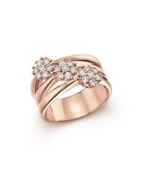 Bloomingdale S Diamond Multi Band Ring In 14k Rose Gold 58 Ct T W 100 Exclusive Jewelry Accessories Bloomingdale S Fashion Rings Unique Engagement Rings Rose Gold Gold Ring Designs