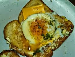 Place the bread, along with the cut out, into a skillet over medium heat and let it toast for a minute or two until it gets pleasantly golden. Poached Egg In A Mug By Faccc Fur Affinity Dot Net