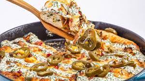 Rach S Cast Iron Cowboy Pan Pizza Is Bbq With A Deep Dish Crust Recipe Pan Pizza Food Recipes