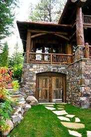 Scissor Log Cabin Rustic Home Design House Exterior Rustic House