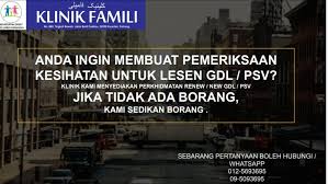 (sila gunakan lampiran jika ruangan ini tidak mencukupi). Klinik Famili Anda Boleh Membuat Pemeriksaan Kesihatan Untuk Lesen Gdl Renew New Di Klinik Famili Bukit Sekilau Sebarang Pertanyaan Boleh Hubungi Nombor Yang Tertera Di Bawahh Facebook