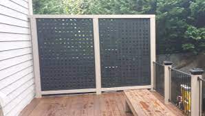 Fence rails and pickets can be cut to fit. Building A Deck Privacy Screen Wall Or Fence Decks Com