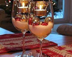 This item comes shipped in one carton. Wine Themed Centerpieces Christmas Table Decoration Tealight Candle Glasses Home Decor At Repinned Net