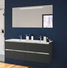 Meuble Salle De Bain Allure En 140 Cm Double Vasque En Composite Dune 4 Tiroirs Miroir Meuble Salle De Bain Meuble De Salle De Bain Salle De Bain Design
