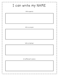 All the big skills are there: Simple Writing Worksheet Name Practice By Miss Jenny S Creations