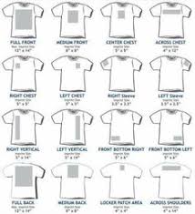 shirt decal sizing chart bedowntowndaytona com