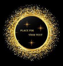 Black And Gold Card Background Black And Gold Background With Circle Frame And Vector Image On Vectorstock Gold Circle Frames Circle Frames Gold Background