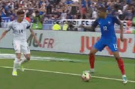 Find funny gifs, cute gifs, reaction gifs and more. Gif Kylian Mbappe With A Cheeky Skill Vs England Witty Futty