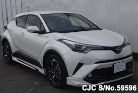 Pearl white metal stream metallic attitube black mica radiant green( black roof) blue mica ( black roof) red mica ( black roof). 2017 Toyota C Hr Hybrid Pearl White For Sale Stock No 59596 Japanese Used Cars Exporter
