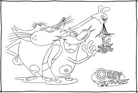 Plus beau et coloré que jamais, oggy revient dans de nouvelles aventures racontant son voyage à travers les siècles avec toujours beaucoup d'humour et de bonne humeur. Oggy Et Les Cafards 9 Coloriage Oggy Et Les Cafards Coloriages Pour Enfants