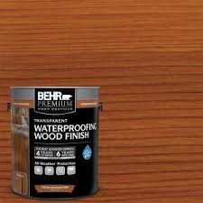 Behr Premium 1 Gal Cedar Naturaltone Transparent Waterproofing Exterior Wood Finish 50101 The Home Depot Exterior Wood Stain Wood Finish Staining Wood