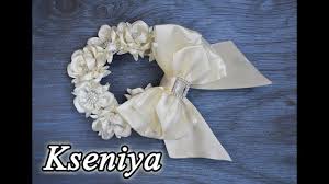 как сделать резинку для волос своими руками из ткани Mk Rezinka Na Puchok Diy Hair Bun Scrunchies Headband Cvetochnye Obodki Iz Tkani Pricheski Svoimi Rukami Kanzashi Uroki