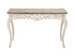 Free 2 Day Shipping Buy Decmode Traditional Carved Wooden Console Table White At Walmart Com Wooden Console Table Console Table Wooden Console