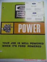 Details About 1969 Ford Power Products Industrial Engine Chart Catalog Brochure Vintage Vg