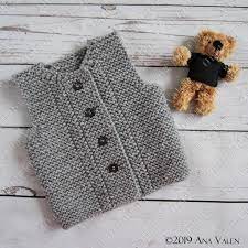 Knit Baby Vest Knitting Pattern Baby Waistcoat Digital Etsy In 2021 Baby Clothes Patterns Baby Knitting Baby Hat Knitting Pattern