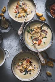 Cremige Sellerie Birnen Suppe Mit Lachs Und Cracker Crunch Tinastausendschon Rezept Sellerie Suppe Suppe Sellerie